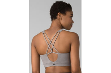 Image of prAna Everyday Bra - Womens, Heather Grey, Extra Small, 1963111-021-XS