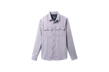 Image of prAna Garvan Long Sleeve Shirt - Mens, Charcoal, Extra Large, 1965681-020-ST-XL