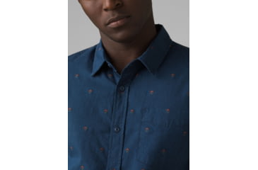 Image of prAna Lewisville Shirt, Nautical Scratch, Large, 1964251-400-ST-L