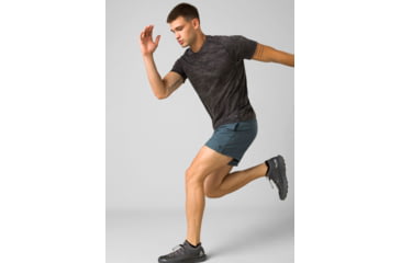 Image of prAna Mission Trails Short Sleeve Tee - Mens, Black Sandblast, Extra Large, 1972681-001-ST-XL