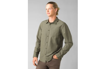 Image of prAna Mountain Drift Long Sleeve - Men's, Extra Large, Rye Green, 1968211-300-SL-XL