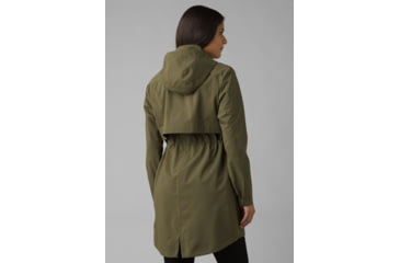 Image of prAna Othello Falls Trench - Womens, Cargo Green, XS, 1967781-300-XS