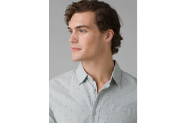 Image of prAna Park Hill Shirt - Mens, Sea Mist, XL, 1968911-400-ST-XL