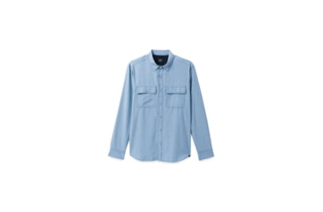 Image of prAna Lost Sol Long Sleeve Shirts - Mens, Chambray Heather, S, 1972361-401-SL-S
