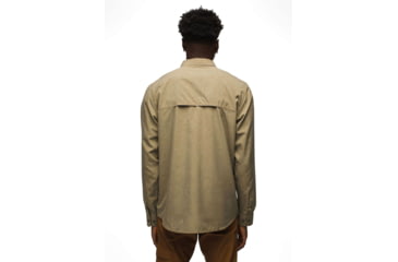Image of prAna Lost Sol Long Sleeve Shirts - Mens, Peat Heather, S, 1972361-300-SL-S
