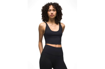 Image of prAna Chakara Crop Top - Womens, Black, Medium, 1972231-001-M