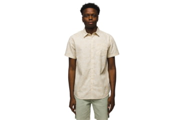 Image of prAna Stimmersee Shirt Standard Fit - Mens, Chalk Stretch, S, 1970111-101-ST-S