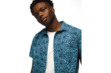 Image of prAna Stimmersee Shirt Standard Fit - Mens, High Tide Stretch, M, 1970111-409-ST-M