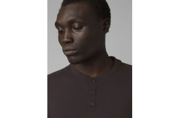 Image of prAna Ronnie Henley Shirt, Black, XLarge, M23190583-BLK-XL