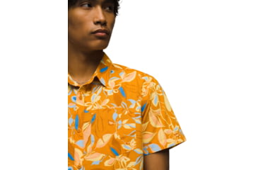 Image of prAna Stimmersee Shirt Standard Fit - Mens, Ochre Star Floral, XXL, 1970111-800-ST-XXL