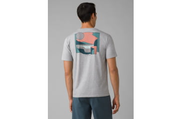 Image of prAna Torreys Peak T-Shirt - Mens, Medium Heather Grey, L, 1965501-020-SL-L