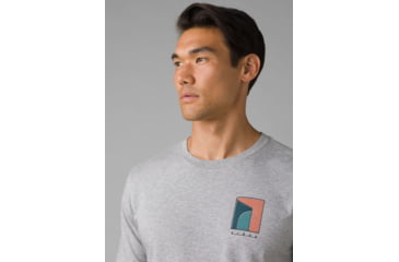 Image of prAna Torreys Peak T-Shirt - Mens, Medium Heather Grey, L, 1965501-020-SL-L