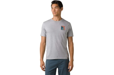 Image of prAna Torreys Peak T-Shirt - Mens, Medium Heather Grey, L, 1965501-020-SL-L
