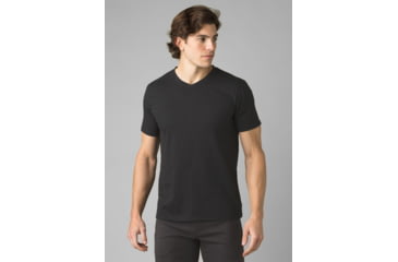 Image of prAna V-Neck T-Shirt, Black, XLarge, 1965421-002-ST-XL