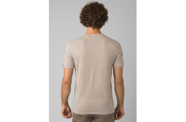 Image of prAna V-Neck T-Shirt, Dark Khaki Heather, Large, 1965421-250-ST-L