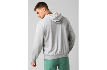 Image of prAna Vintage Terry FZ Hoodie - Mens, Denim Heather, Extra Large, 1972421-400-ST-XL
