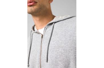 Image of prAna Vintage Terry FZ Hoodie - Mens, Denim Heather, Extra Large, 1972421-400-ST-XL