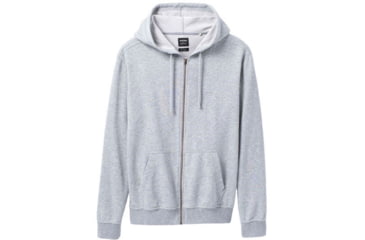 Image of prAna Vintage Terry FZ Hoodie - Mens, Denim Heather, Extra Large, 1972421-400-ST-XL