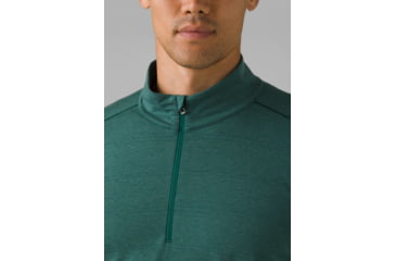 Image of prAna Watchtower 1/2 Zip Shirt - Mens, Deep Pine, L, 1963421-301-L