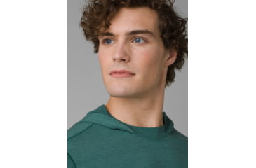 Image of prAna Watchtower Long Sleeve Hoodie - Mens, Deep Pine, L, 1963831-300-ST-L