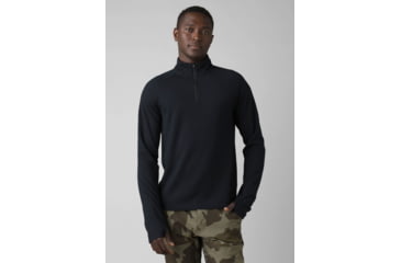 Image of prAna Wensley 1/2 Zip Top - Men's, Medium, Black, 1968101-001-SL-M
