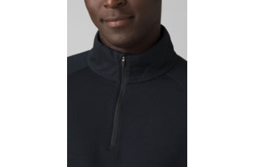 Image of prAna Wensley 1/2 Zip Top - Men's, Medium, Black, 1968101-001-SL-M