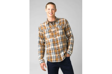 Image of prAna Westbrook Flannel Shirt - Men's, Medium, Chalk, 1964401-100-ST-M
