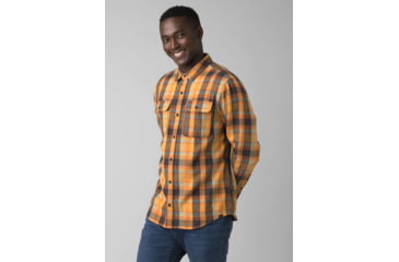 Image of prAna Westbrook Flannel Shirt - Men's, Large, Sunray, 1964401-700-ST-L