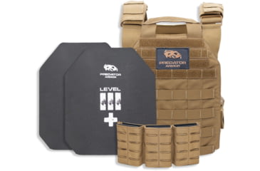 Image of Predator Armor Level III+ Loaded Bundle, Coyote, 16x12, BDL-3+KWLBDL-CY