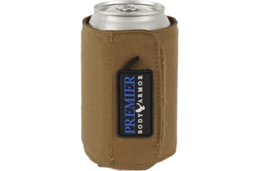 Image of Premier Body Armor Bulletproof Koozie, Level II, Flat Dark Earth, One Size, Koozie-FDE