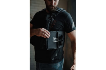 Image of Premier Body Armor Core Mission Plate Carrier, Universal Fit, Black, 10x12 inch, CMPC-BLK-DLR