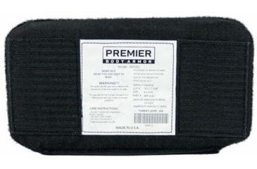 Image of Premier Body Armor Eberlestock Bando Bag Level IIIA 500 Denier Cordura Insert, Black, Extra Large, BPP-9183