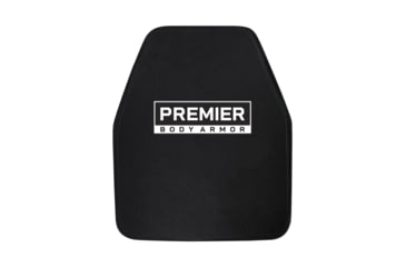 Image of Premier Body Armor Stratis Level III+ Enhanced Plate Plate Carriers, Black/PBA Decal, 10x12 inch, STR-9260