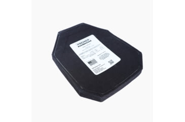 Image of Premier Body Armor Stratis Level IV Enhanced Plate Carriers, Multi Curve, Shooters Cut, Black/PBA Decal, 10x12 inch, STR-9264