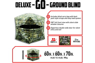 Image of Primos Hunting Double Bull Deluxe GO Blind, Camo, 65156