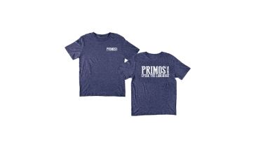 Image of Short Sleeve Primos Logo T-Shirt, Washed Navy, Medium