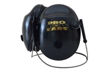 Image of Pro-Ears Pro 200 NRR 19 Shooting Hearing Protection - Black, Behind Head Headband Model