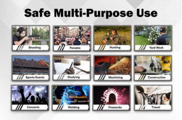 Image of Pro Ears Pro Mag Gold Electronic Ear Muffs, 30 dB, Black, GSDPMB