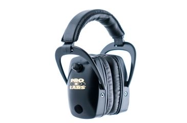 Image of Pro-Ears Pro Slim Gold Electronic Ear Muffs, Black, GSDPSB