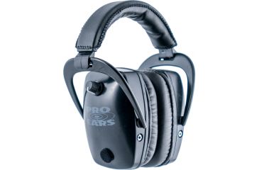 Image of Pro Ears Pro Tac Gold Slim Medium Profile NRR 28 Headset, Black w/ Lithium Batteries
