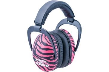 Image of Pro-Ears Ultra Sleek Headset, Pink Zebra PE-US-PZ