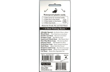 Image of Pro-Knot Fishing Knot Cards, Includes The 12 Best Fishing Knots, Waterproof Plastic Cards Attached With A Grommet, PKF101