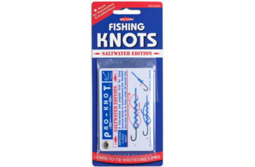 Image of Pro-Knot Saltwater Fishing Knot Cards, Includes The 12 Best Saltwater Fishing Knots, Waterproof Plastic Cards Attached With A Grommet, PKFS200