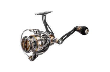 Image of ProFISHiency A12 Spinning Reel, 6.2:1, 10+1, 32in, Ambidextrous, Silver/Gold, A12-2KSG