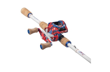 Image of ProFISHiency Krazy Americana Baitcast Combo, 7ft, 1pc, Medium Heavy, 7.3-1, 6+1, Right Hand, AMERBC7MHFC