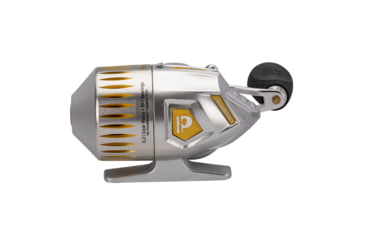 Image of ProFISHiency Micro Sniper Spincasting Reel, 6.2:1, 8+1, Right, Silver/Gold, Clam Pack, SNIPERRMS-C