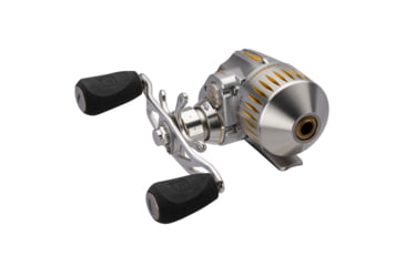 Image of ProFISHiency Micro Sniper Spincasting Reel, 6.2:1, 8+1, Right, Silver/Gold, Clam Pack, SNIPERRMS-C