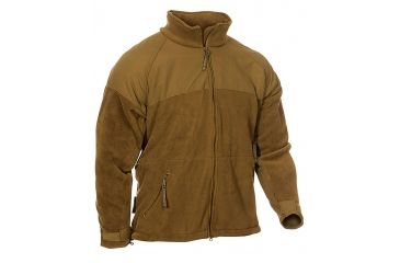 Image of Propper Adventure Tech USMC Fleece Jacket, 100% Poly Fleece, Small, Coyote