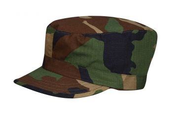 Image of Propper F550555 BDU Patrol Cap, 100% Cotton Ripstop, Small, Woodland