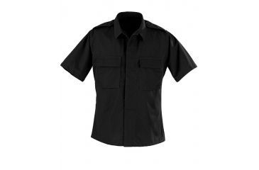 Image of Propper BDU Short-Sleeve 2-Pocket Shirt, Size Extra Small - Regular, Black